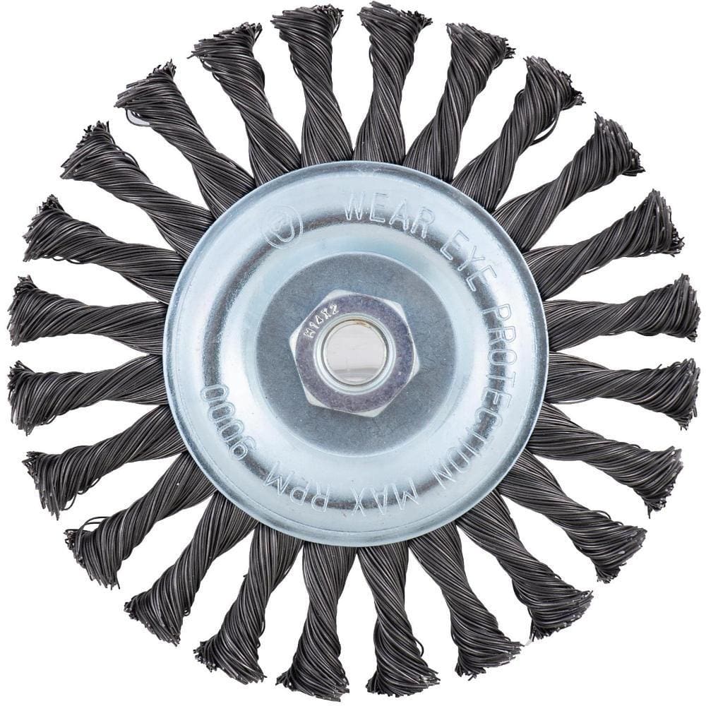 Escova Aço Trançado Circular 6 Bauker