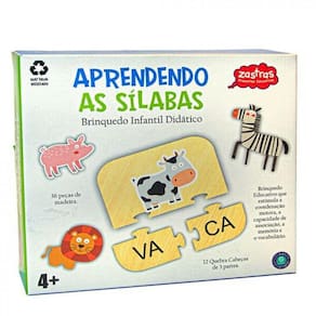 Quebra-Cabeça Zastras Brinquedos Dinossauros 3D