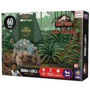 Quebra Cabeça Jurassic World Anquilossauro Baby 60 Pçs Mimo