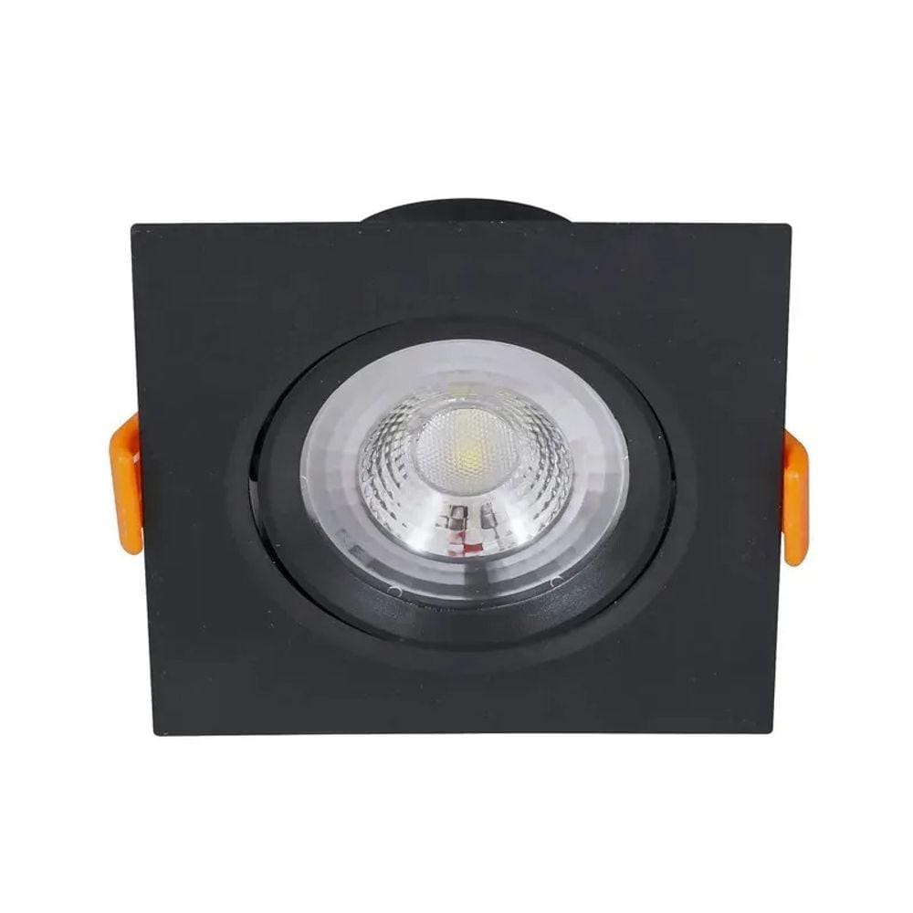 Spot de Embutir Quadrado 6500K Easy 5W Preto Bronzearte