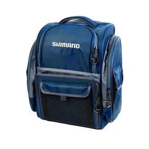 Bolsa Pesca Shimano Mochila BackPack XL LUBG-15 com 5 compartimentos e 4 Estojos