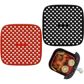 Tapete Redondo De Silicone Reutilizável Para Air Fryer