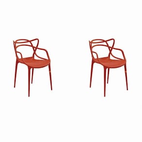 Conjunto 2 Cadeiras Allegra Rivatti Laranja Telha