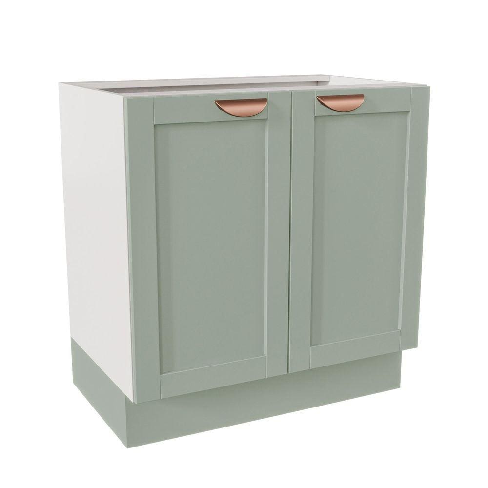 Balcão 2 Portas 80cm sem Tampo Arizona CabeCasa MadeiraMadeira Branco/Menta