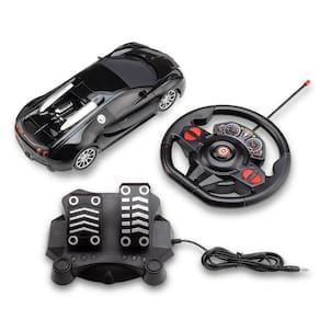 Carrinho com Volante e Pedal Racing Control Nitro Preto Multikids - BR1147
