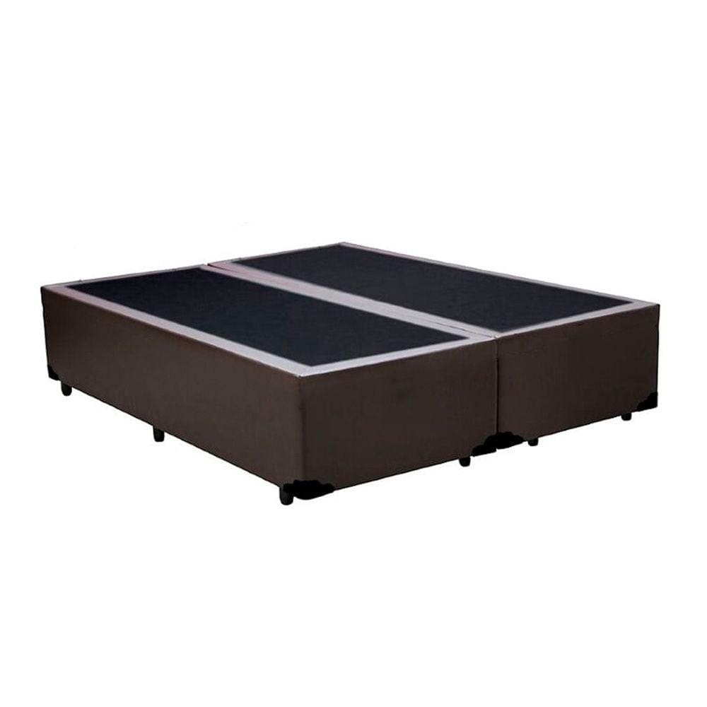 Base Box Casal Bipartido HomeQueen Corino Marrom 40x138x188
