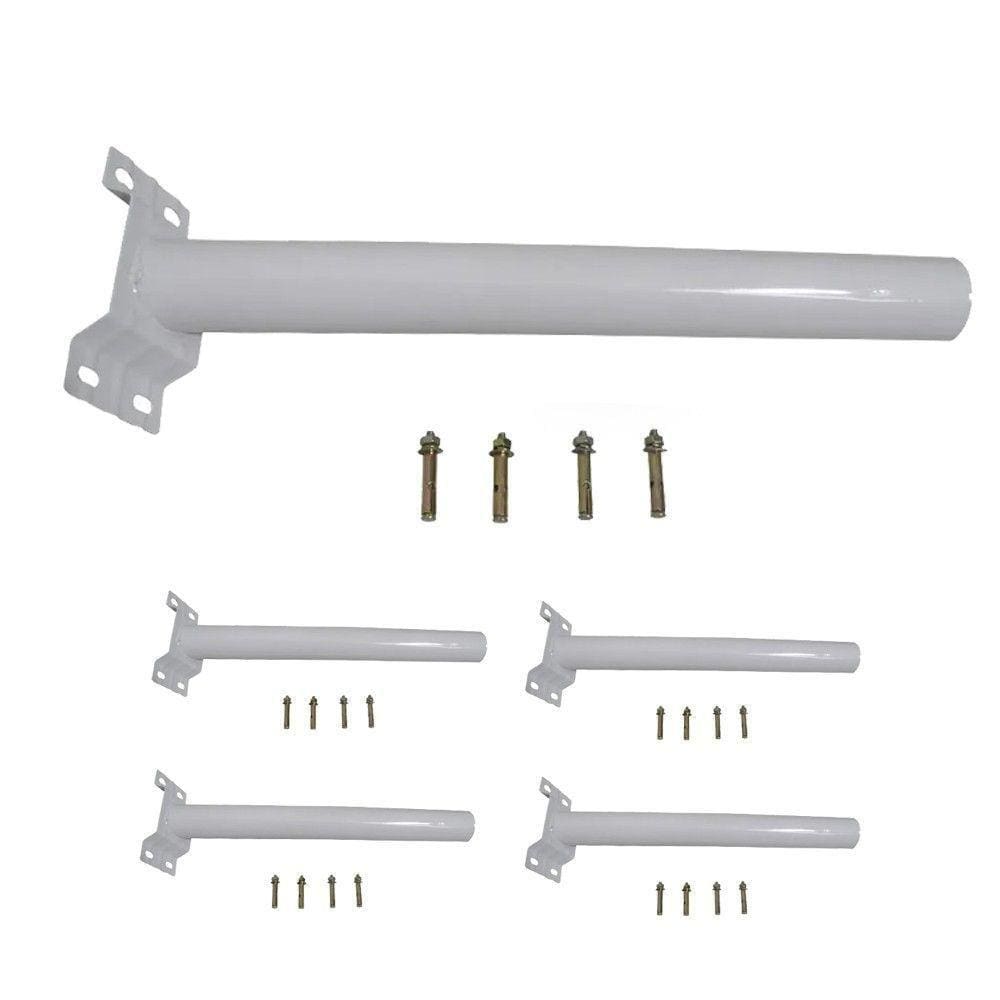 Suporte Barra Luminaria Solar Kit Com 5 Unidades Aço