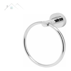 Porta Toalha De Rosto Argola Cromado Elegance Kitbras