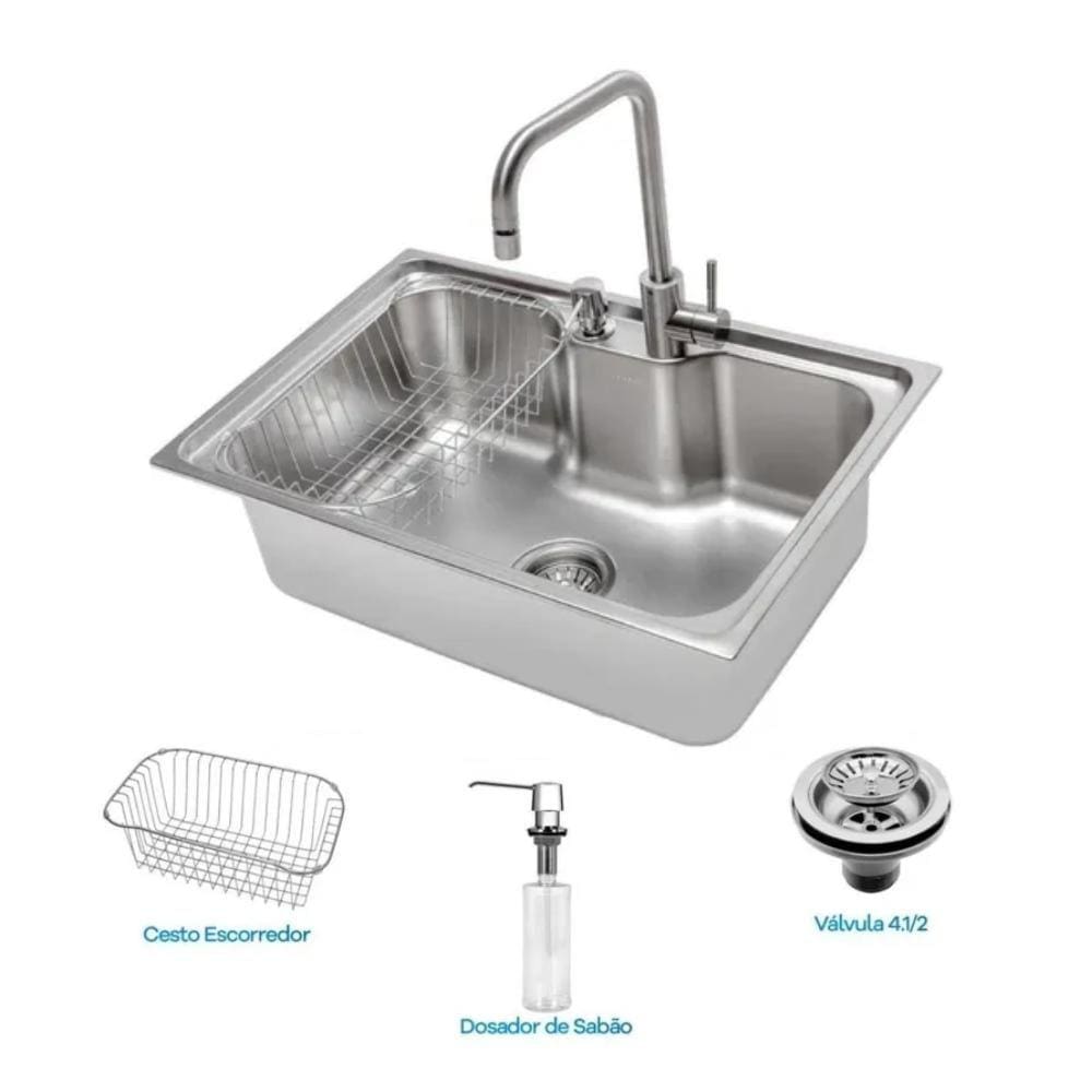 Kit Cuba Funzionale 239 Com Acessórios + Misturador Monocomando Debacco 20.03.20239