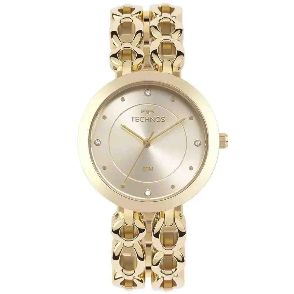 Relógio Dourado Feminino Technos Elos 2035MWL/1X