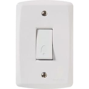 Conjunto 4X2 Com 1 Pulsador Campainha 10 A 250 V Lux2 Branco