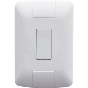 Conjunto 4X2 Com 1 Pulsador Campainha Aria 6 A 250 V Branco