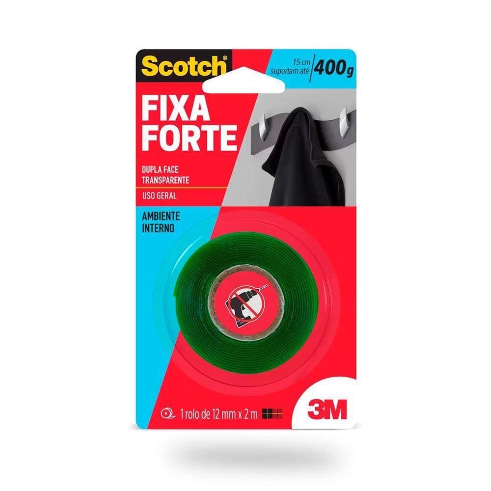 Fita Fixa Forte Transparente 12Mmx2m 3M Hb004419873