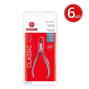 Kit Alicate Cuticula Mundial 522 10cm - 6 Unidades