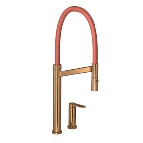 Misturador Monocomando De Mesa Para Cozinha Deca Colore Red Gold E Terracota 2289.Gl.Rd.Tc