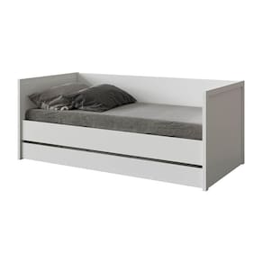 Cama Solteiro Com Encosto Cr40014 Branco Acetinado
