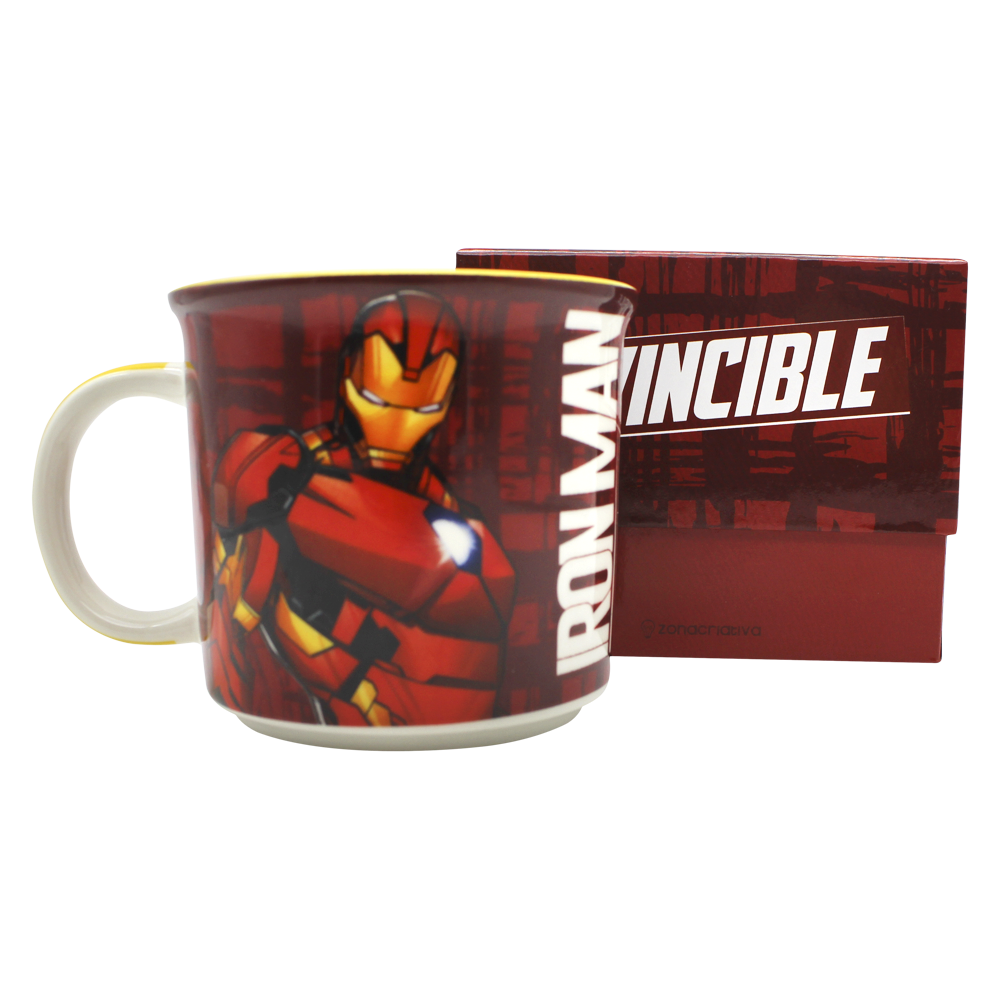 Caneca Iron Man Homem De Ferro 350ml C/ Caixa Marvel