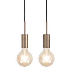Kit 2 Luminárias Pendente Infinite Bronze Luxo Sala Cozinha
