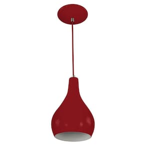 Pendente Nepal Drop Premium Gourmet em Aluminio Vermelho