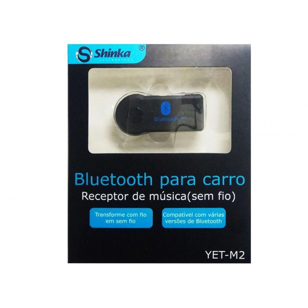 Adaptador Bluetooth Veic. P/ Audio Recar. C/ Mic (P2) Ref: Yet-M2