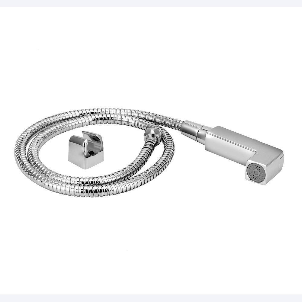 Kit Ducha Higiênica Gatilho Quadrado + Flexível 1,20 Cromado