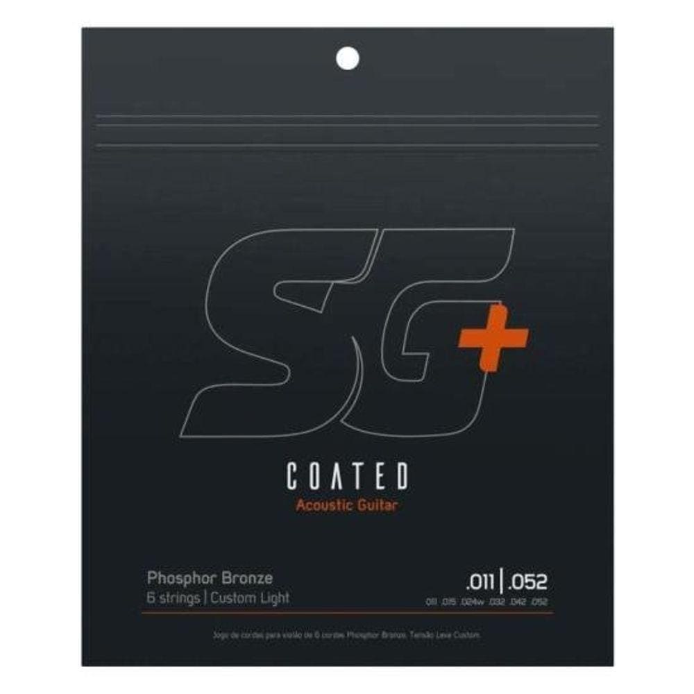 Encordoamento Para Violão SG+ .011 - .052 Aço Phosphor Bronze Coated