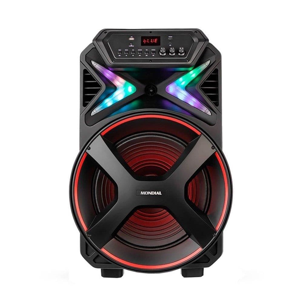 Caixa Amplificada Mondial CM-700, Bluetooth, USB/SD/AUX/MIC/FM, 700W, Bateria Interna, Bivolt