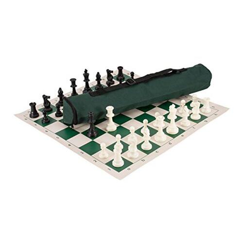  Chess Armory Large Chess Set w/Canvas Carrying Bag