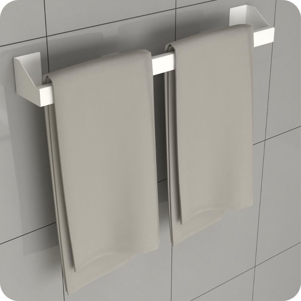 Porta Toalha de Banho Adesivo 3m Banheiro Parede Branco DF