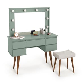 Penteadeira Camarim 5 Gavetas Estilo Retro Luxo moderna Patrimar