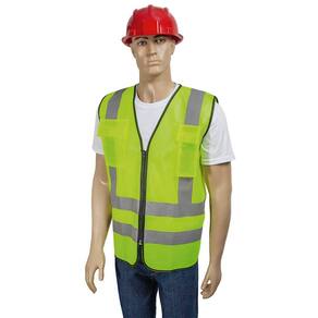 Colete Refletivo Blusão 2 Bolsos Amarelo Fluorescente Tamanho G Worker