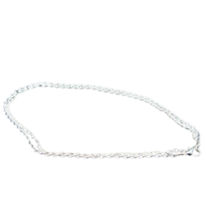 Cordão ou Correntinha para Pingente Banho Prateado 50cm