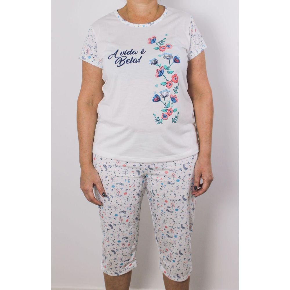 Pijama Feminino Capri A Vida é Bela