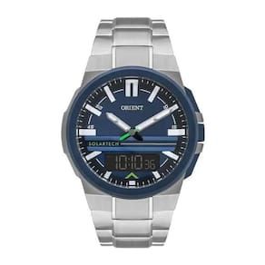 Relógio Orient Masculino Solar Tech Aço MTSSA007 DISX