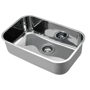 Cuba De Embutir N.2 Em Aço Inox Alto Brilho C/Válvula 4.1/2"
