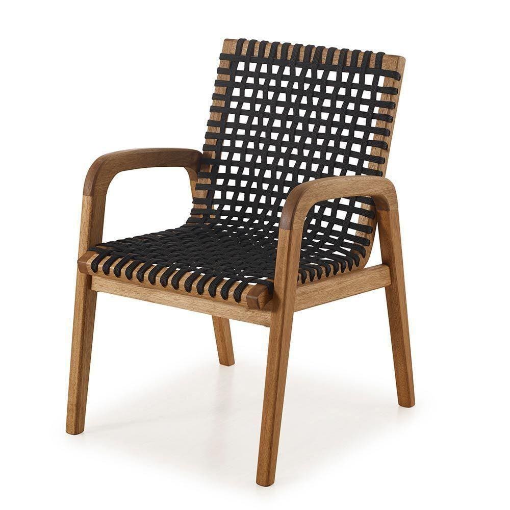 Cadeira Traço Corda Com Braço