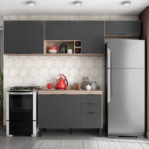 Cozinha Modulada 4 Peças Frcz4 Avena Grafito