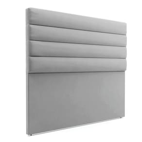 Cabeceira Para Cama Box King 190 Cm Suede Cinza