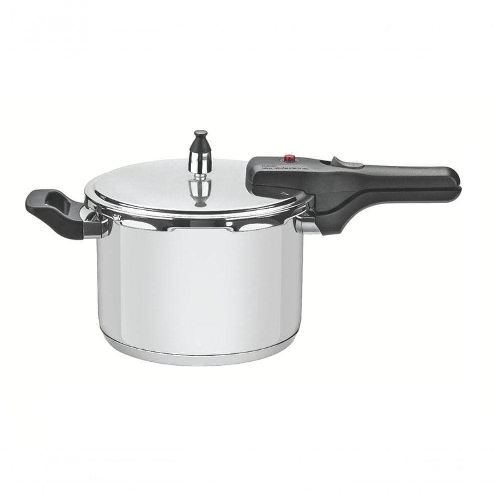 Panela De Pressão Brava 22 Cm 6 L Em Aço Inox Fundo Triplo