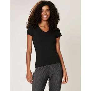 Blusa Feminina Viscolycra Gola V Malwee Ref. 04503