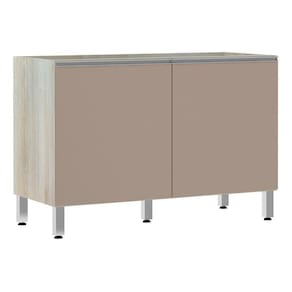 Balcão De Pia Sem Tamp 120cm Lis Legno Crem e Connect