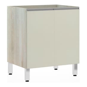 Balcão Sem Tampo 70cm Lis Legno Crem e Kashmir