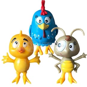 Kit 4 Bonecos Galinha Pintadinha E Sua Turma