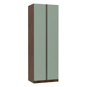 Guarda Roupa 2 Portas 80 Cm Dourado Com Verde Jade