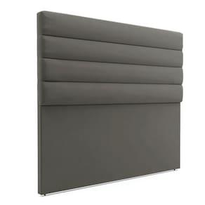 Cabeceira Para Cama Box King 190 Cm Suede Grafite