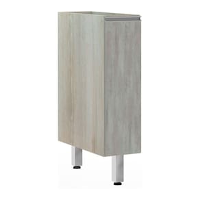 Balcão Sem Tampo 20cm Lis Legno Crem e Concreto