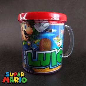 Kit Boneco Toad Cogumelo 10Cm + Caneca Super Mario 350Ml