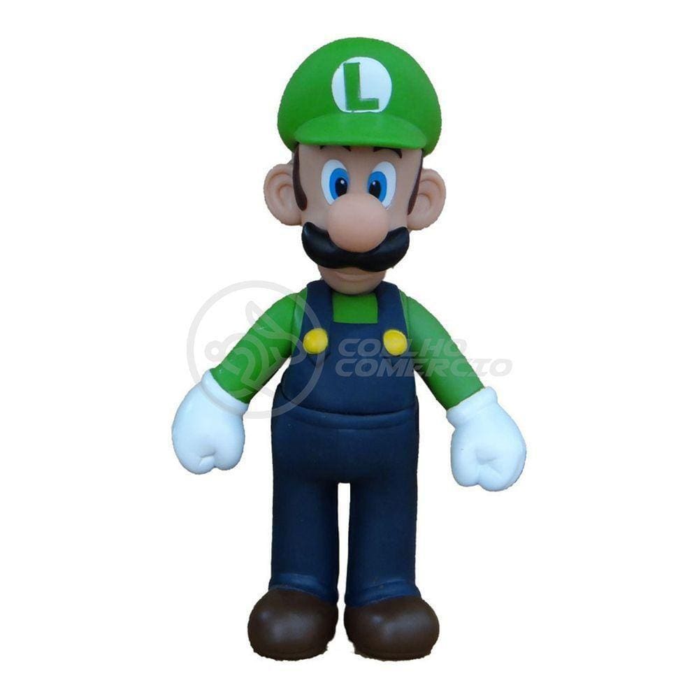 Boneco Luigi Grande Super Size 23Cm - Super Mario