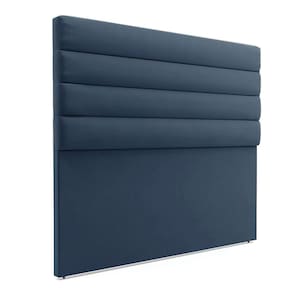 Cabeceira Para Cama Box King 190 Cm Suede Azul Marinho