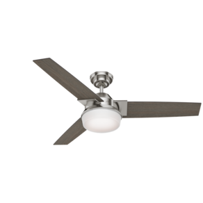 Ventilador de Teto Residencial Herus Niquel Escovado Hunter Fan Oficial